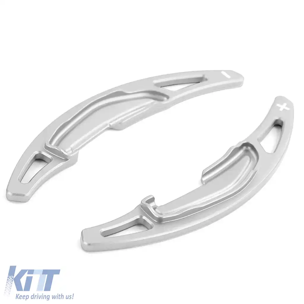 Paddle-uri de schimbare din aluminiu argintiu, potrivite pentru BMW M5 F90 M6 F06 F12 F13-image-6278786