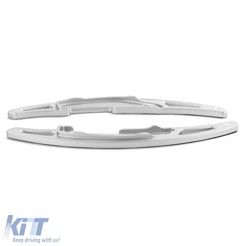 Paddle-uri de schimbare din aluminiu argintiu, potrivite pentru BMW M5 F90 M6 F06 F12 F13-image-6278789