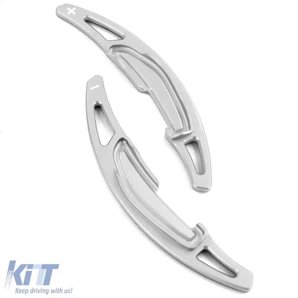 Paddle-uri de schimbare din aluminiu argintiu, potrivite pentru BMW M5 F90 M6 F06 F12 F13-image-6278790