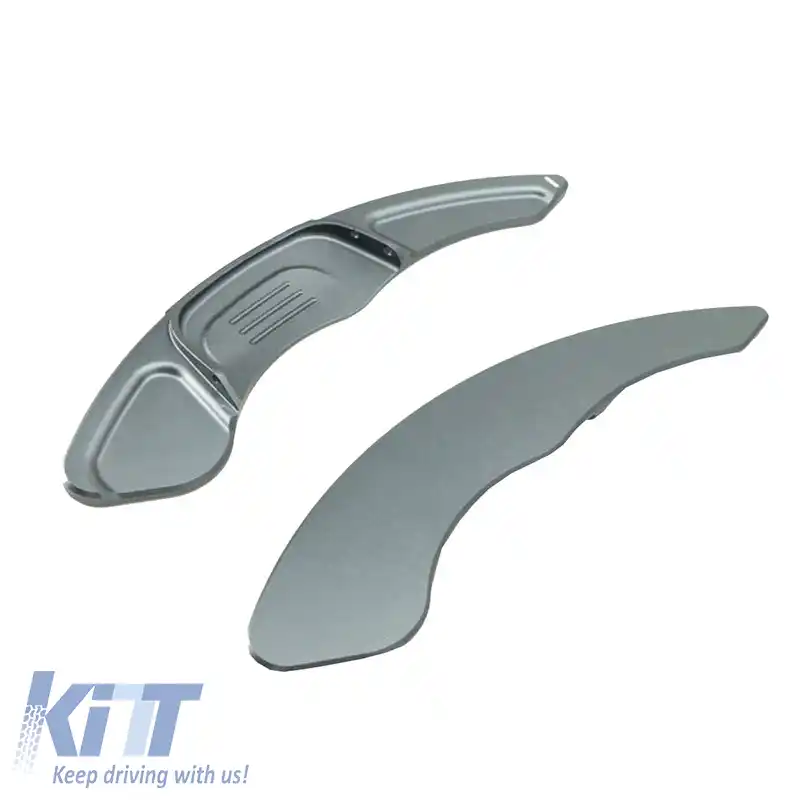 Paddle-uri de schimbare din aluminiu potrivite pentru VW Golf VII (7) 13-17 / VW Tiguan 17+ Argintiu 2 Piese-image-6310147