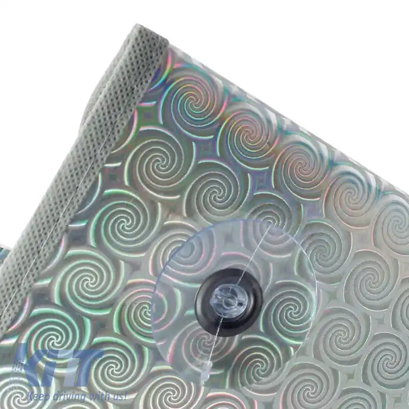 Parasolar Interior Parbriz Față Laser UV Reflectorizant Pliabil Feral 145 x 80 cm 1 Bucată-image-6297092