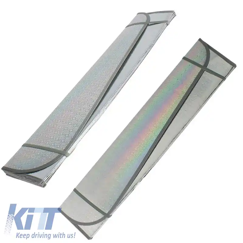 Parasolar Interior Parbriz Față Laser UV Reflectorizant Pliabil Feral 145 x 80 cm 1 Bucată-image-6297096