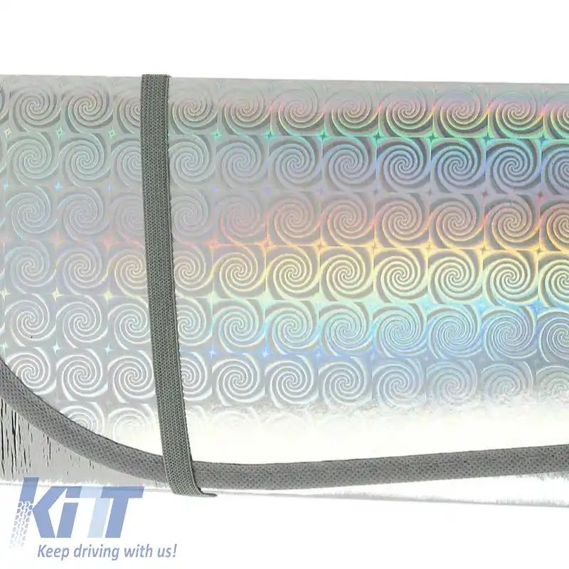 Parasolar Interior Parbriz Față Laser UV Reflectorizant Pliabil Feral 175 x 90 cm 1 Bucată-image-6314448