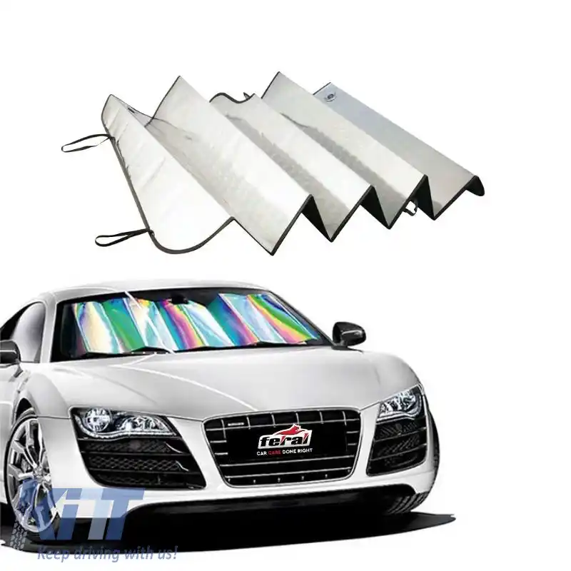Parasolar Interior Parbriz Față Laser UV Reflectorizant Pliabil Feral 175 x 90 cm 1 Bucată-image-6315518