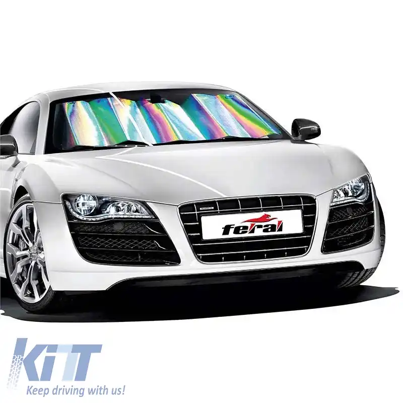 Parasolar Interior Parbriz Față Laser UV Reflectorizant Pliabil Feral 175 x 90 cm 1 Bucată-image-6315525