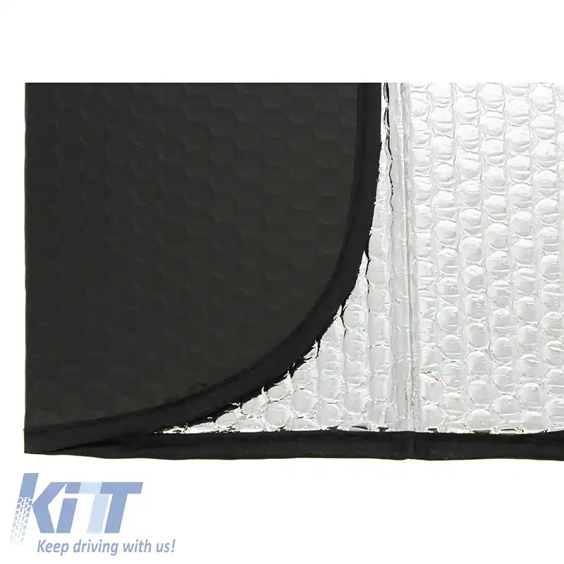 Parasolar Interior Parbriz Față Reflector UV Pliante ''Negru'' Feral Negru Mat XX-Large 175 x 90 cm 1 Bucată-image-6305000