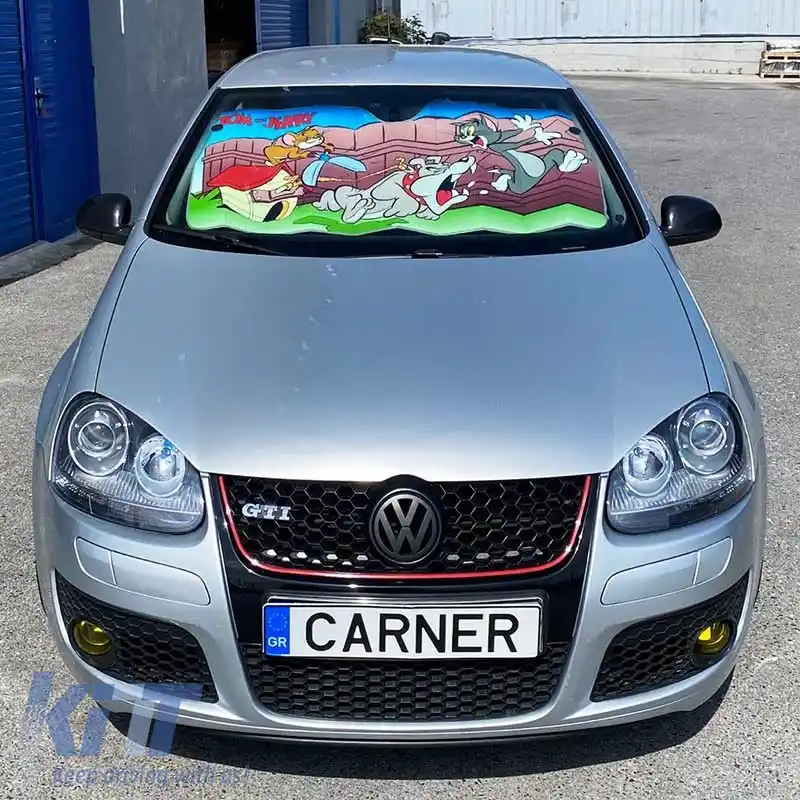 Parasolar interior pentru fereastra din față a mașinii, potrivit pentru Warner Bros Tom & Jerry & Dog 60 x 130 cm 9601-image-6293900