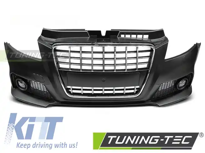 PARAURTI FRONTAL SPORT CHROME NEGRU potrivit pentru AUDI A3 08-12-image-6267224