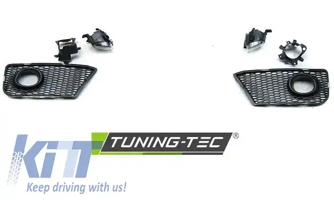 PARAURTI FRONTAL SPORT CHROME NEGRU potrivit pentru AUDI A3 08-12-image-6267225