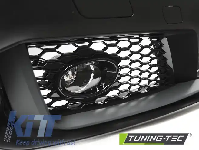 PARAURTI FRONTAL SPORT CHROME NEGRU potrivit pentru AUDI A3 12-16-image-6268215