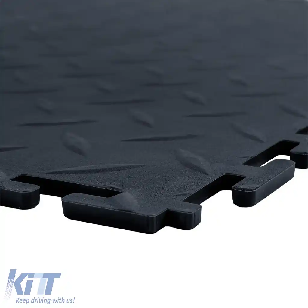 Pardoseală de garaj RAMROXX Performance PVC, plăci negre 50x50cm-image-6276978