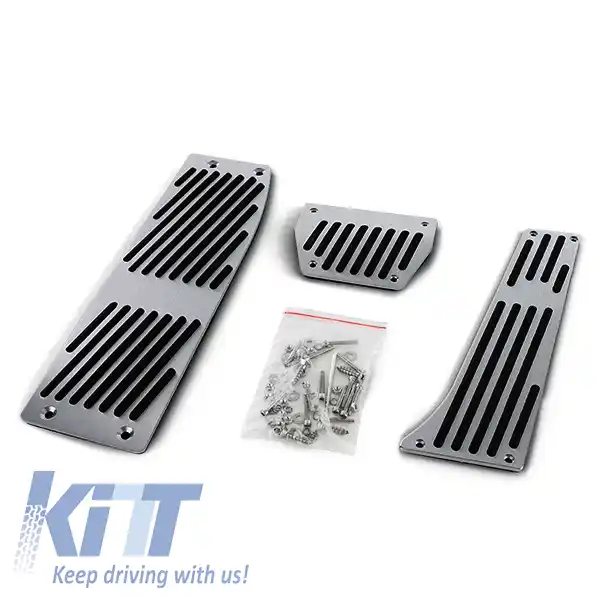 Pedale din aluminiu automate + suport pentru picior potrivite pentru BMW E34 E39 E60 E61 E32 E38 E63 E64