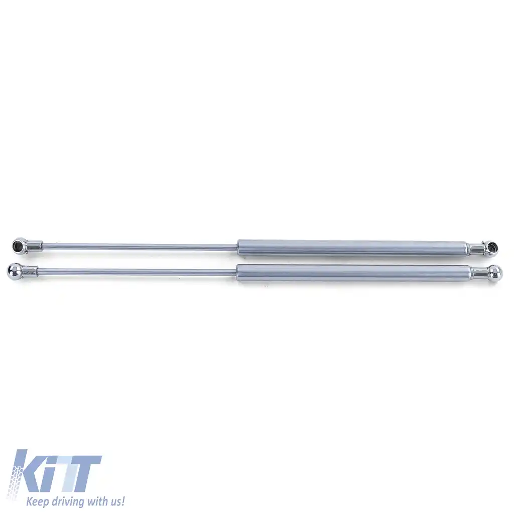 Pereche de amortizoare cromate pentru ridicarea capotei, potrivite pentru VW Golf 2 83-92-image-6193070