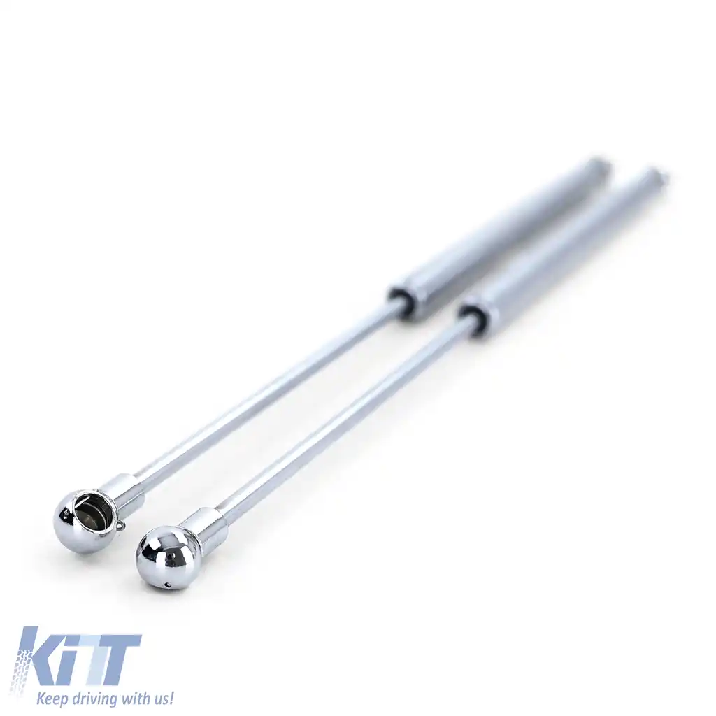 Pereche de amortizoare cromate pentru ridicarea capotei, potrivite pentru VW Golf 2 83-92-image-6193072