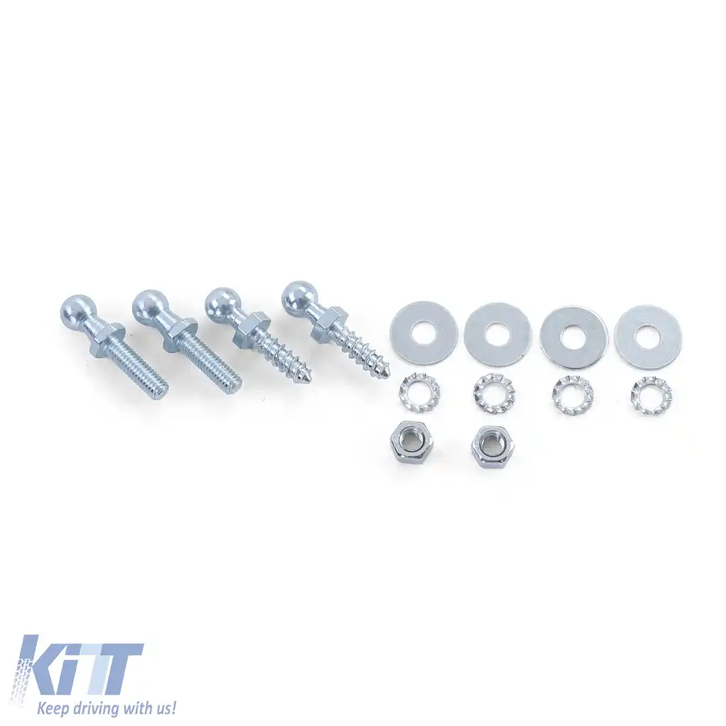 Pereche de amortizoare cromate pentru ridicarea capotei, potrivite pentru VW Golf 2 83-92-image-6193073