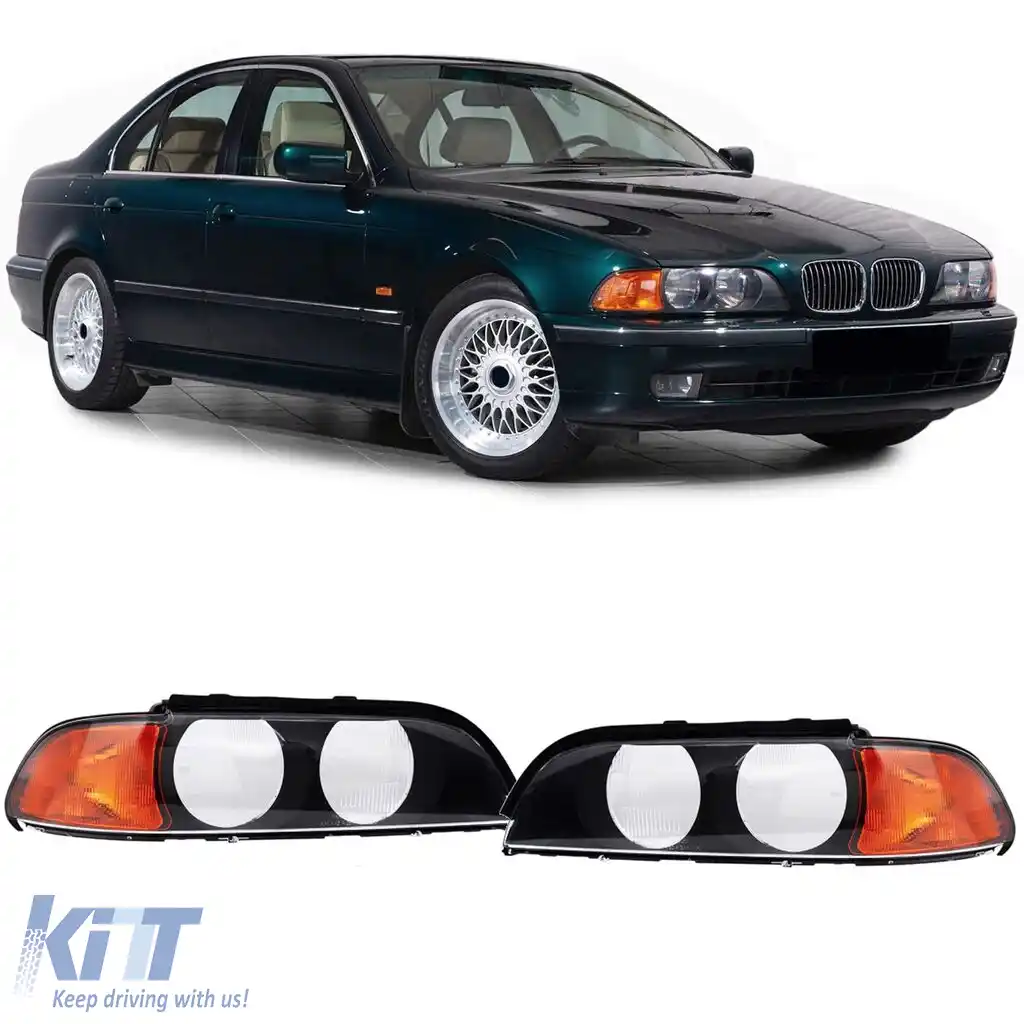 Pereche de difuzoare pentru lentilele farurilor dreapta stânga, potrivite pentru BMW Seria 5 E39 95-04