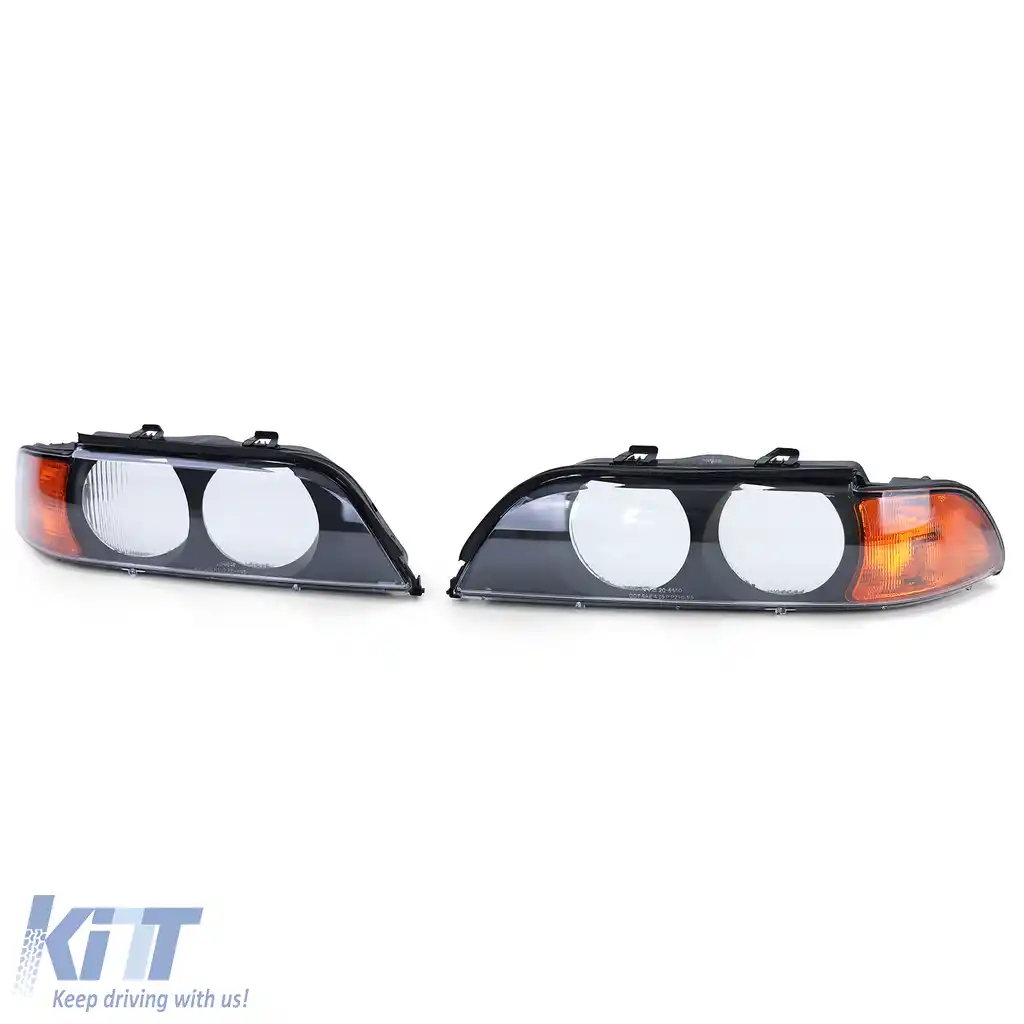 Pereche de difuzoare pentru lentilele farurilor dreapta stânga, potrivite pentru BMW Seria 5 E39 95-04-image-6194907