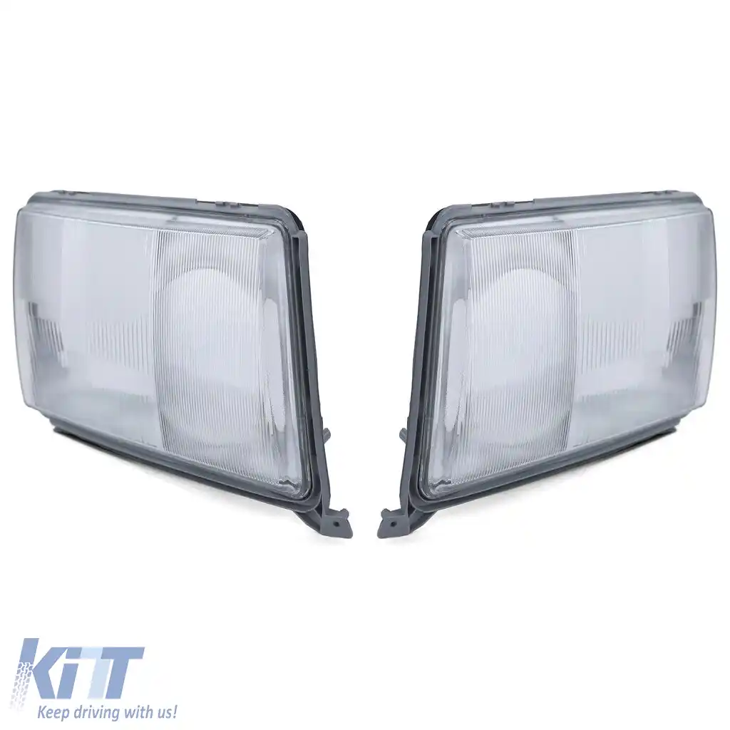 Pereche de difuzor pentru lentile de far stânga și dreapta, potrivită pentru Mercedes W124 89-93-image-6194505