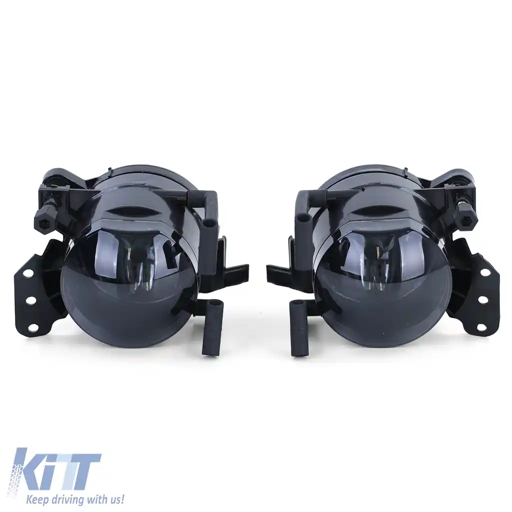 Pereche de faruri de ceață din sticlă clară HB4 cu fum negru, potrivite pentru BMW E60 E61 03-07-image-6199686