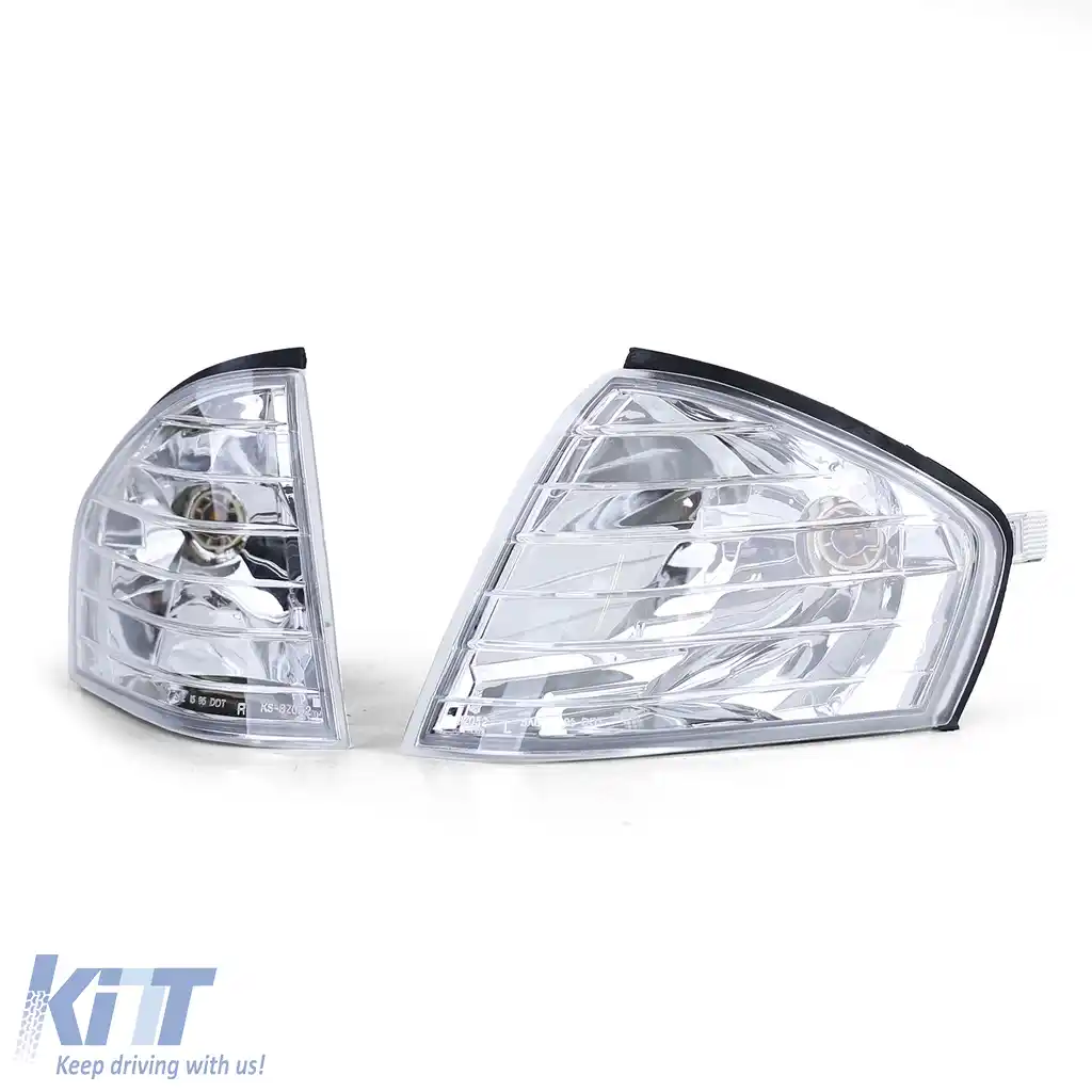 Pereche de indicatoare cu sticlă clară și crom pentru Mercedes SL R129 89-01-image-6193054