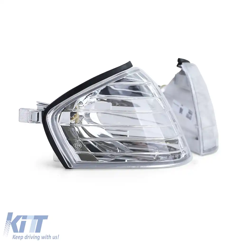 Pereche de indicatoare cu sticlă clară și crom pentru Mercedes SL R129 89-01-image-6193055