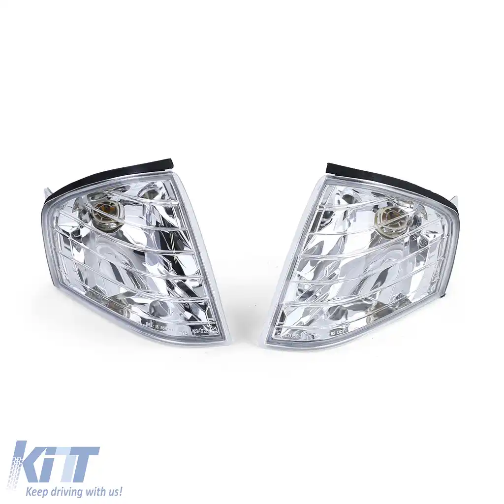 Pereche de indicatoare cu sticlă clară și crom pentru Mercedes SL R129 89-01-image-6193056