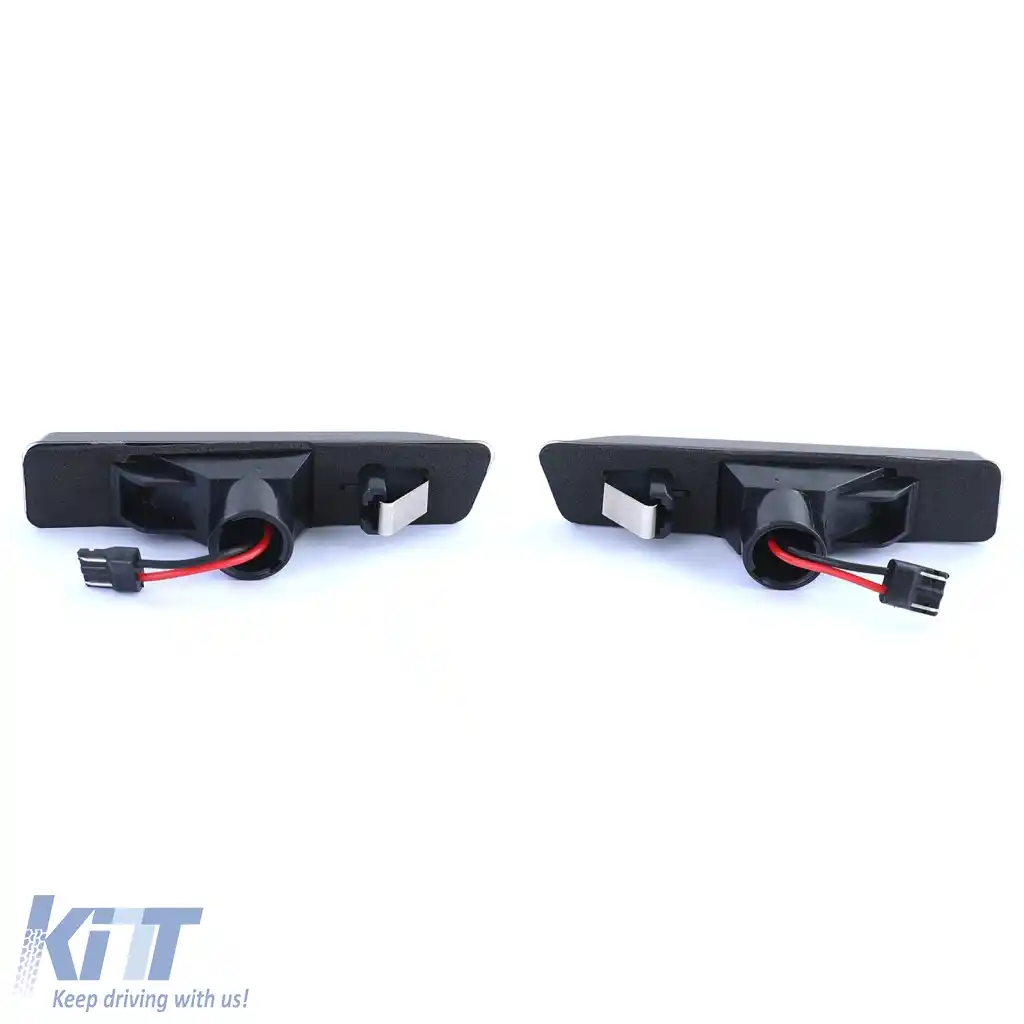Pereche de indicatoare laterale LED fumuriu negru, potrivite pentru BMW Seria 3 E36 96-00 X5 E53 00-07-image-6328582