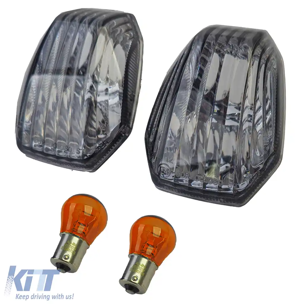 Pereche de inserții pentru semnalizatoare spate fumurii, potrivite pentru Kawasaki ER-6F ABS ER-6N ABS