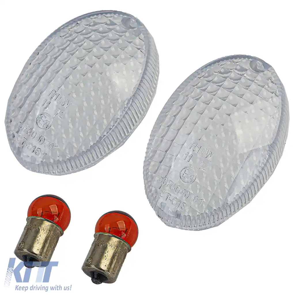 Pereche de lentile de semnalizare pentru motocicletă potrivită pentru Derbi MBK Kawasaki Ninja 250 Yamaha XT X/R / M