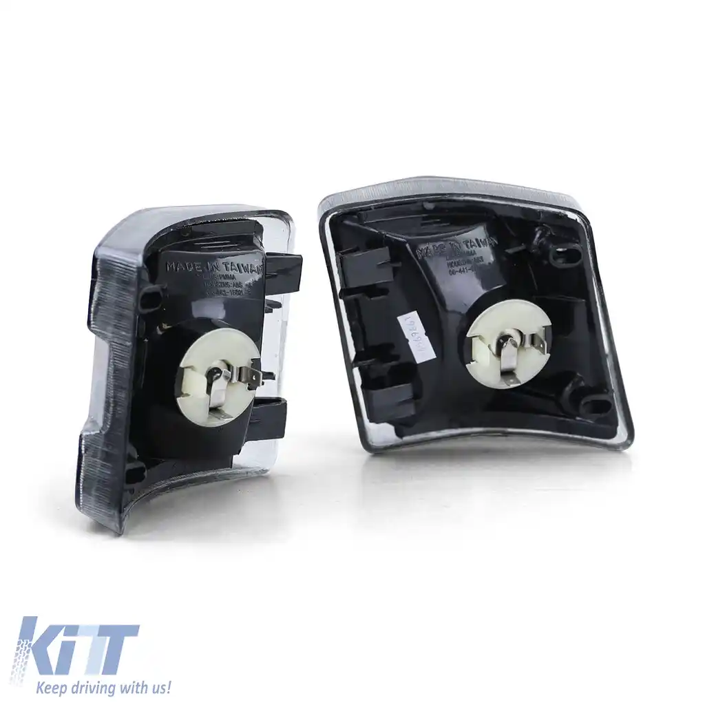 Pereche de lumini de semnalizare negre fumurii stânga dreapta, potrivită pentru VW T3 Bus Van Transporter 79-92-image-6190746