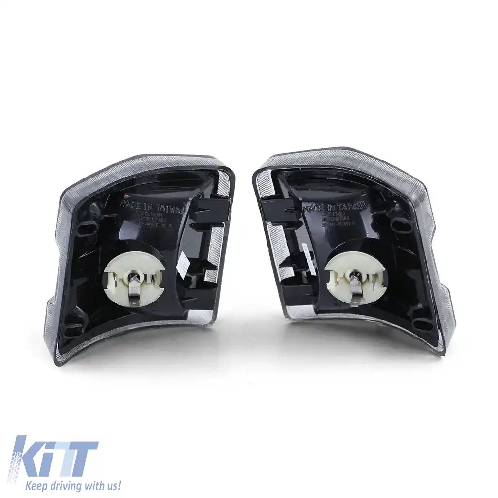 Pereche de lumini de semnalizare negre fumurii stânga dreapta, potrivită pentru VW T3 Bus Van Transporter 79-92-image-6190747