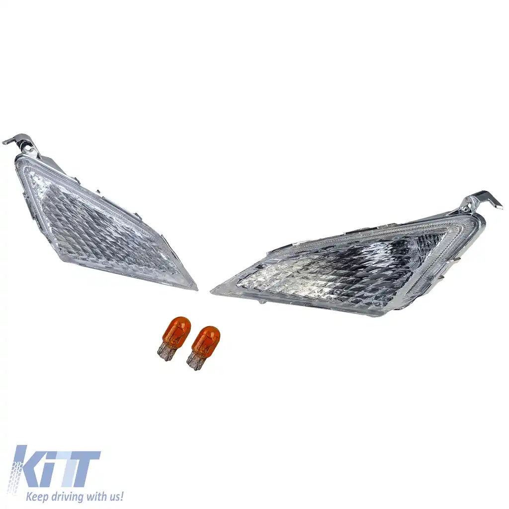 Pereche de semnale de turn pe față alb pentru Yamaha Majesty 250 2000-2003