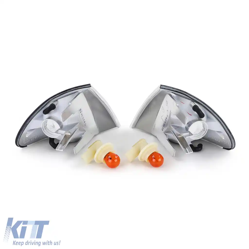 Pereche de semnalizatoare albe dreapta stânga, potrivită pentru BMW Seria 3 E46 Sedan Touring 98-01-image-6190861