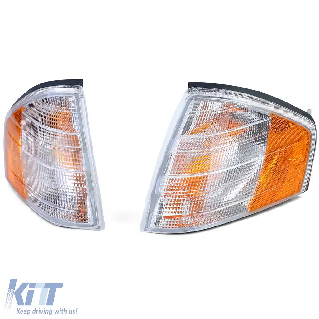 Pereche de semnalizatoare albe potrivite pentru Mercedes SL R129 89-01-image-6194327