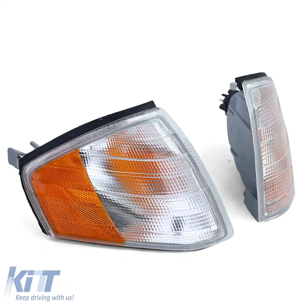 Pereche de semnalizatoare albe potrivite pentru Mercedes SL R129 89-01-image-6194328