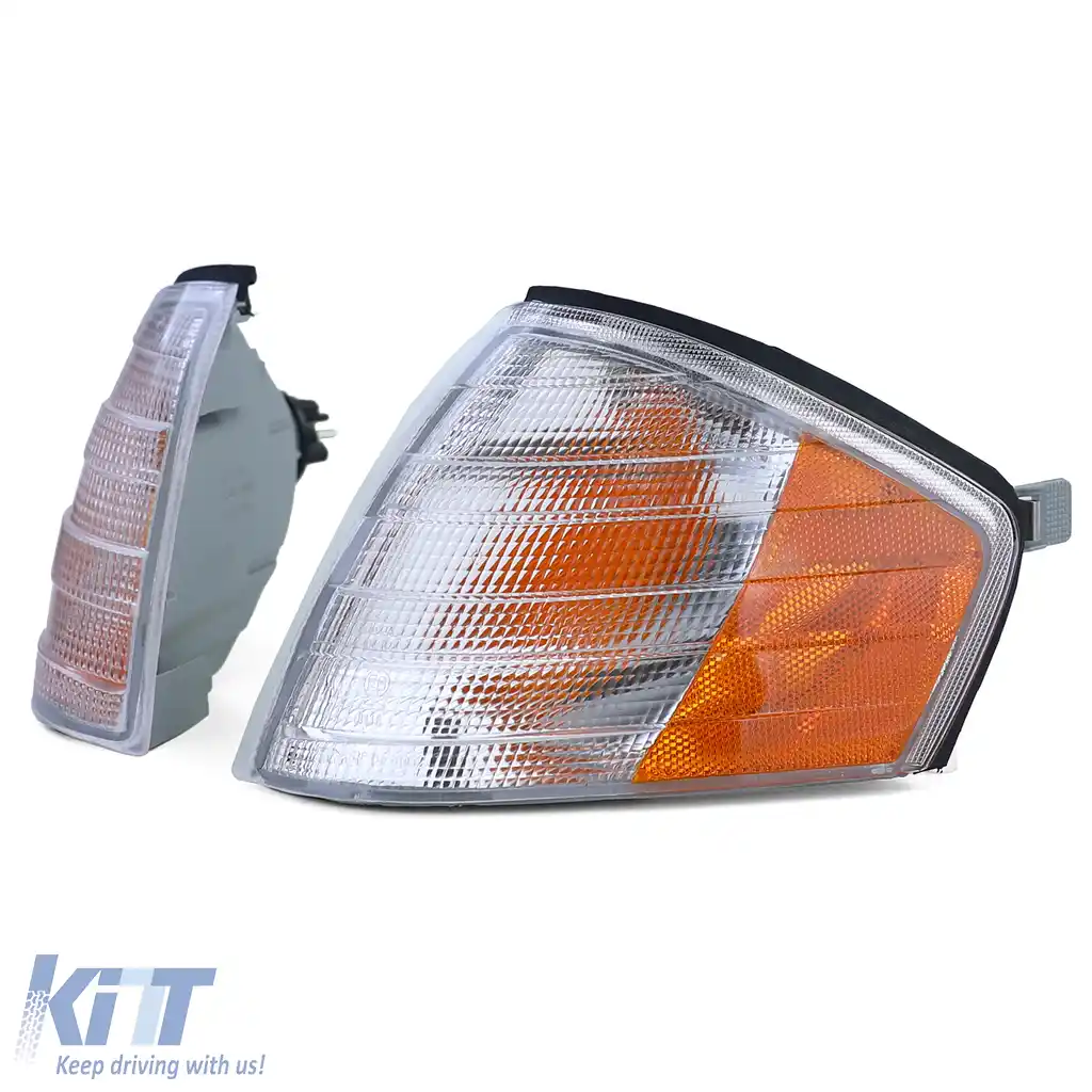 Pereche de semnalizatoare albe potrivite pentru Mercedes SL R129 89-01-image-6194329