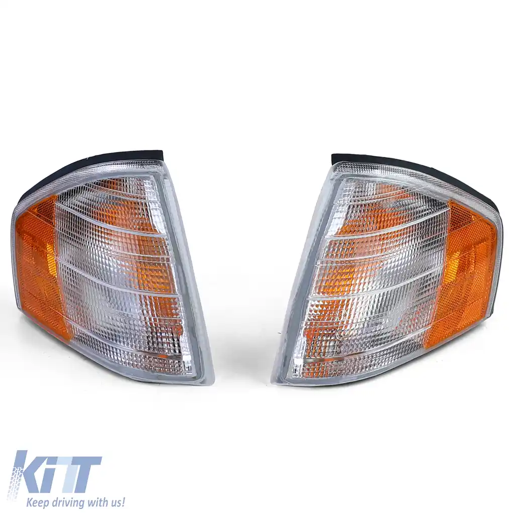 Pereche de semnalizatoare albe potrivite pentru Mercedes SL R129 89-01-image-6194330