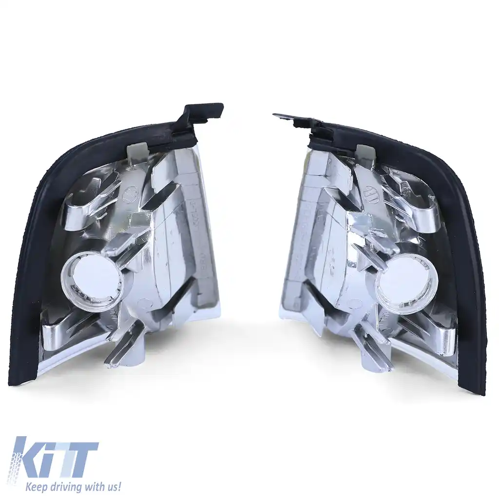 Pereche de semnalizatoare albe stânga dreapta, potrivită pentru Audi 80 B3 + B4 sedan 86-94-image-6190725