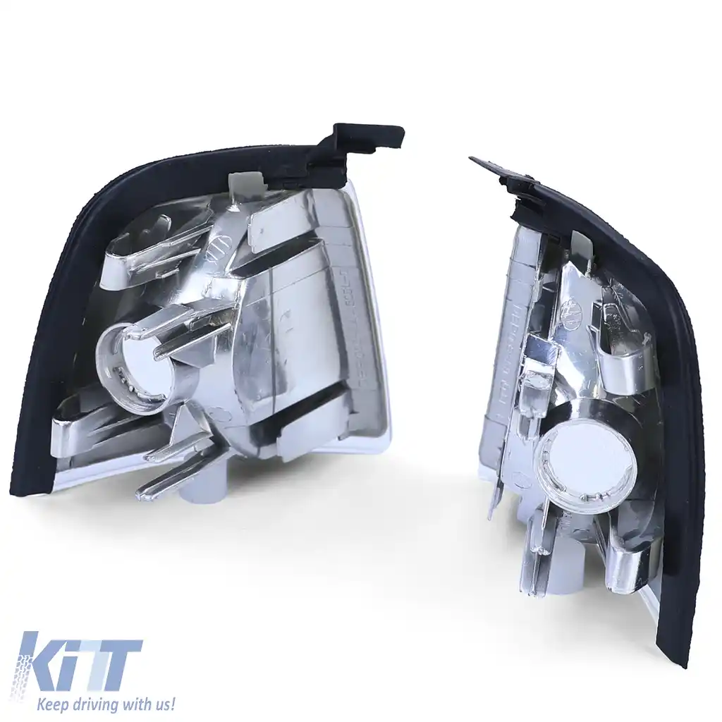 Pereche de semnalizatoare albe stânga dreapta, potrivită pentru Audi 80 B3 + B4 sedan 86-94-image-6190727