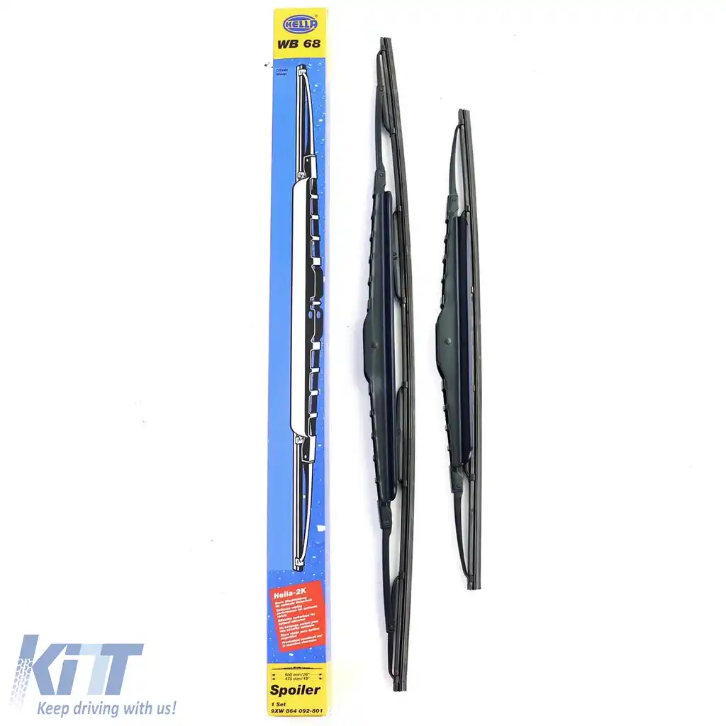 Pereche de ștergătoare Hella WB68 potrivită pentru Citroen C5 Mitsubishi Galant Nissan Primera-image-6195696