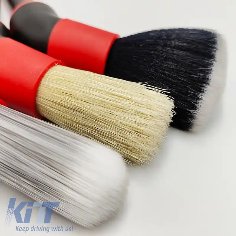 Perie de Detailing Roșie Set Pro Feral 3 Piese-image-6319957