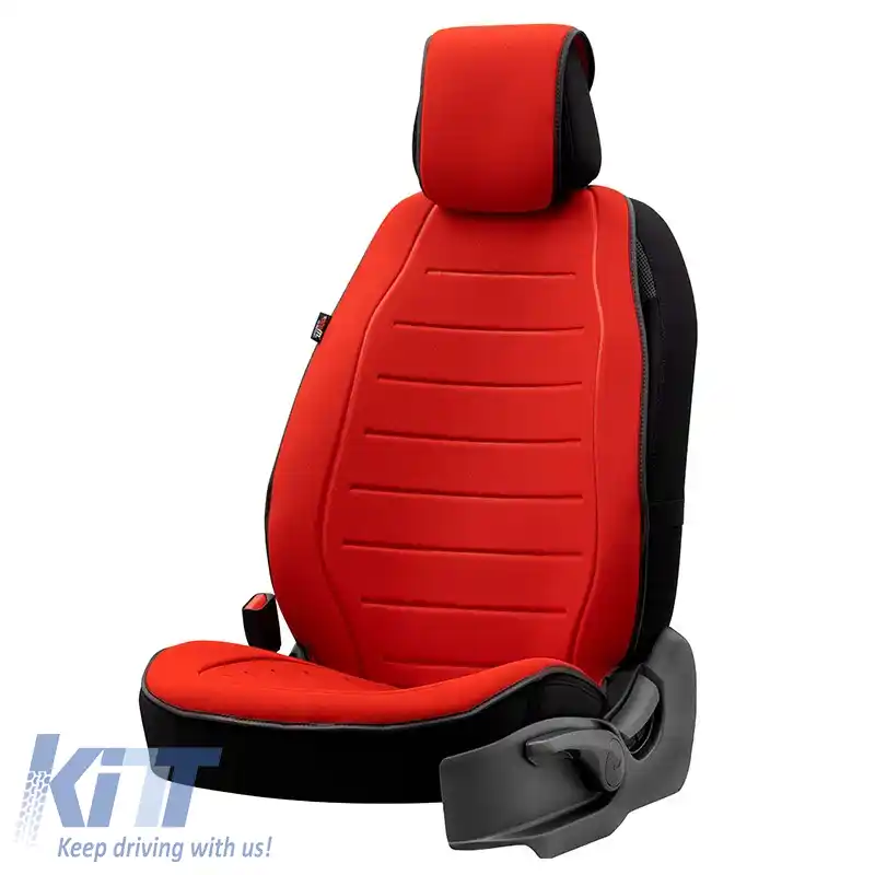 Perna de șezut potrivită pentru Otom Active Line Fabric Lacoste Embossed Red ACTL-104 1 bucată-image-6305138