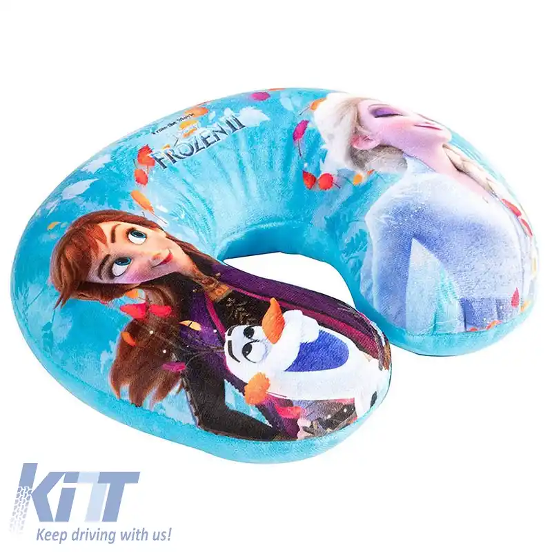 Perna de gât pentru călătorie potrivită pentru copii Anna / Elsa / Olaf Înghețată 27cm x 23cm Albastru 1 Bucată-image-6328392