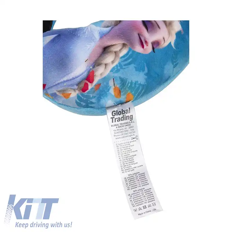Perna de gât pentru călătorie potrivită pentru copii Anna / Elsa / Olaf Înghețată 27cm x 23cm Albastru 1 Bucată-image-6328395