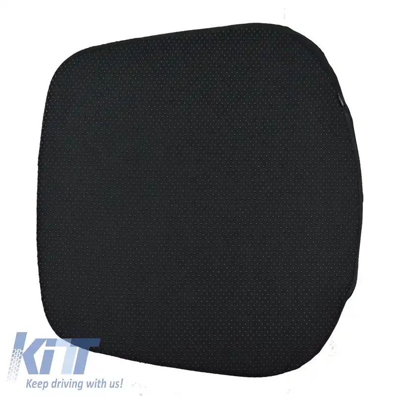 Perna de suport pentru spate anatomică / ortopedică cu gel 41x38x5,5cm Negru / Albastru 1 buc.-image-6303891