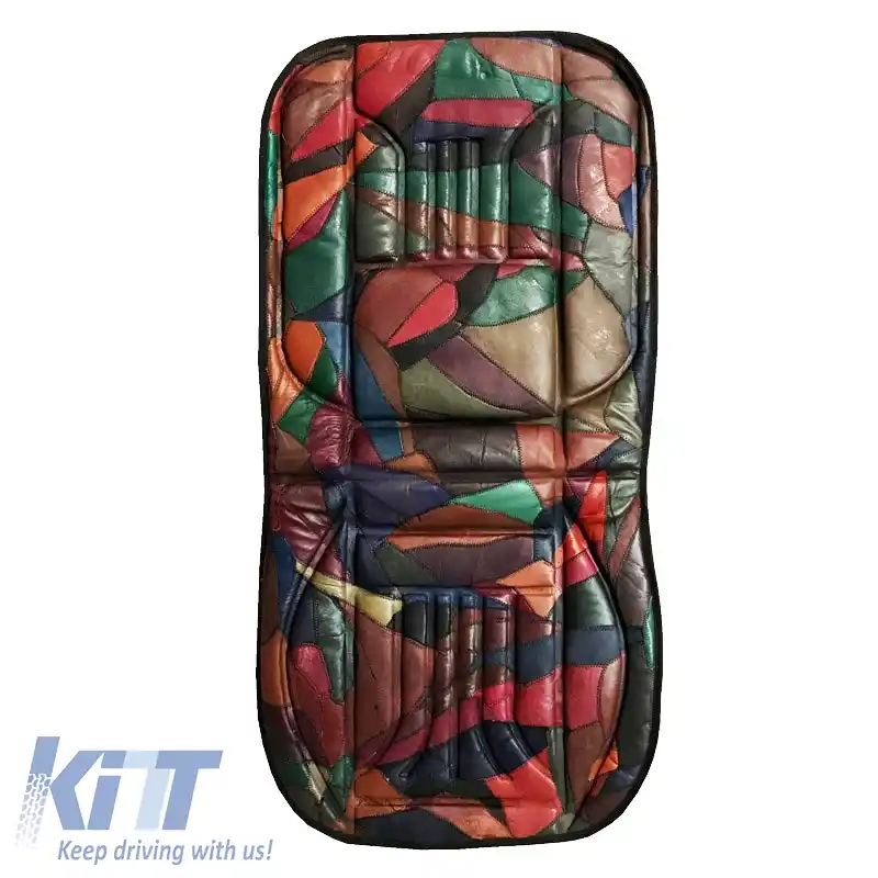 Perna frontală pentru scaun ''Camuflaj'' 100% piele maro-negru 1 bucată 11049-image-6306115