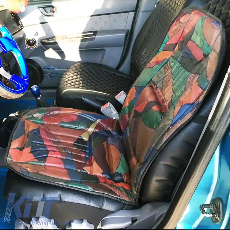 Perna frontală pentru scaun ''Camuflaj'' 100% piele maro-negru 1 bucată 11049-image-6306117