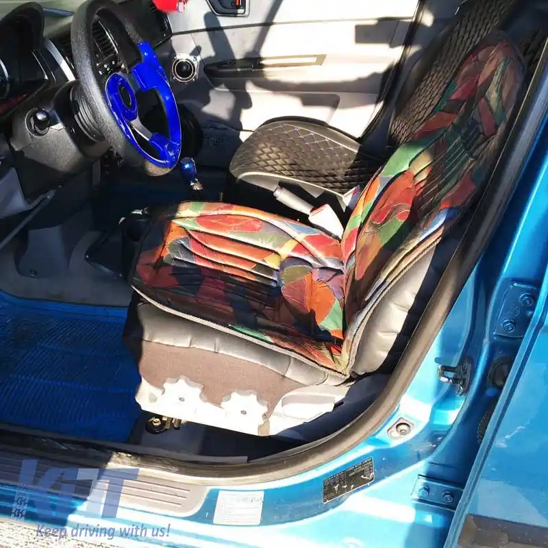 Perna frontală pentru scaun ''Camuflaj'' 100% piele maro-negru 1 bucată 11049-image-6306119