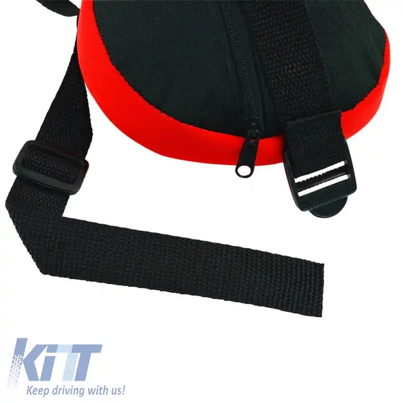 Perna pentru gât Tip-R potrivită pentru scaun auto Roșu / Negru 34x16x7cm 1 bucată-image-6305079