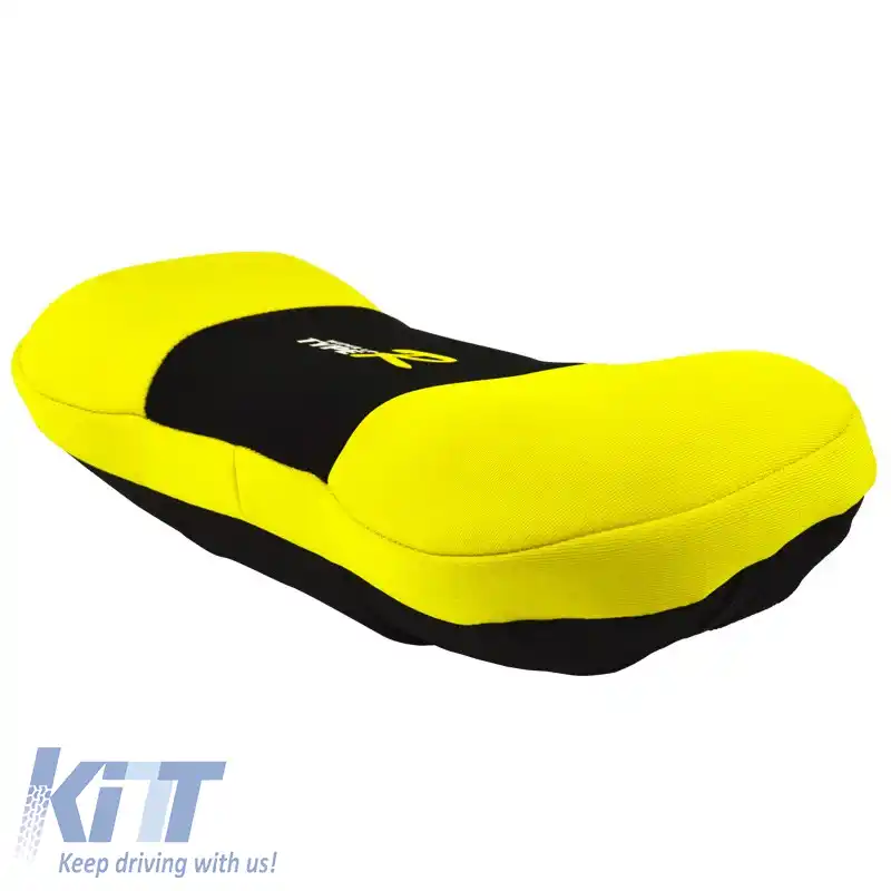 Perna pentru gât Tip-R potrivită pentru scaun auto Galben / Negru 34x16x7cm 1 bucată-image-6305090